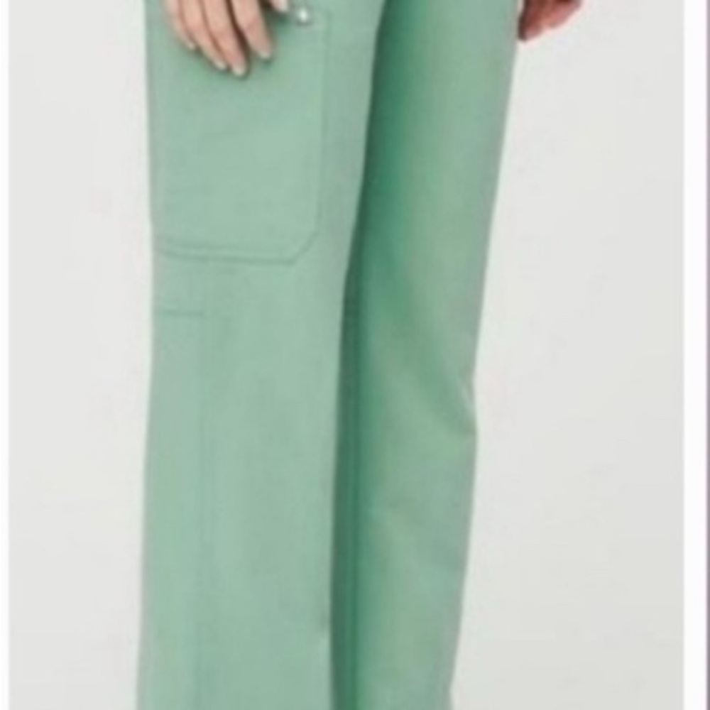 Figs Mint Green Wide Leg Pants